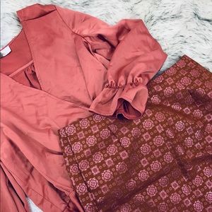 J. Crew Jacquard Print Mini Skirt